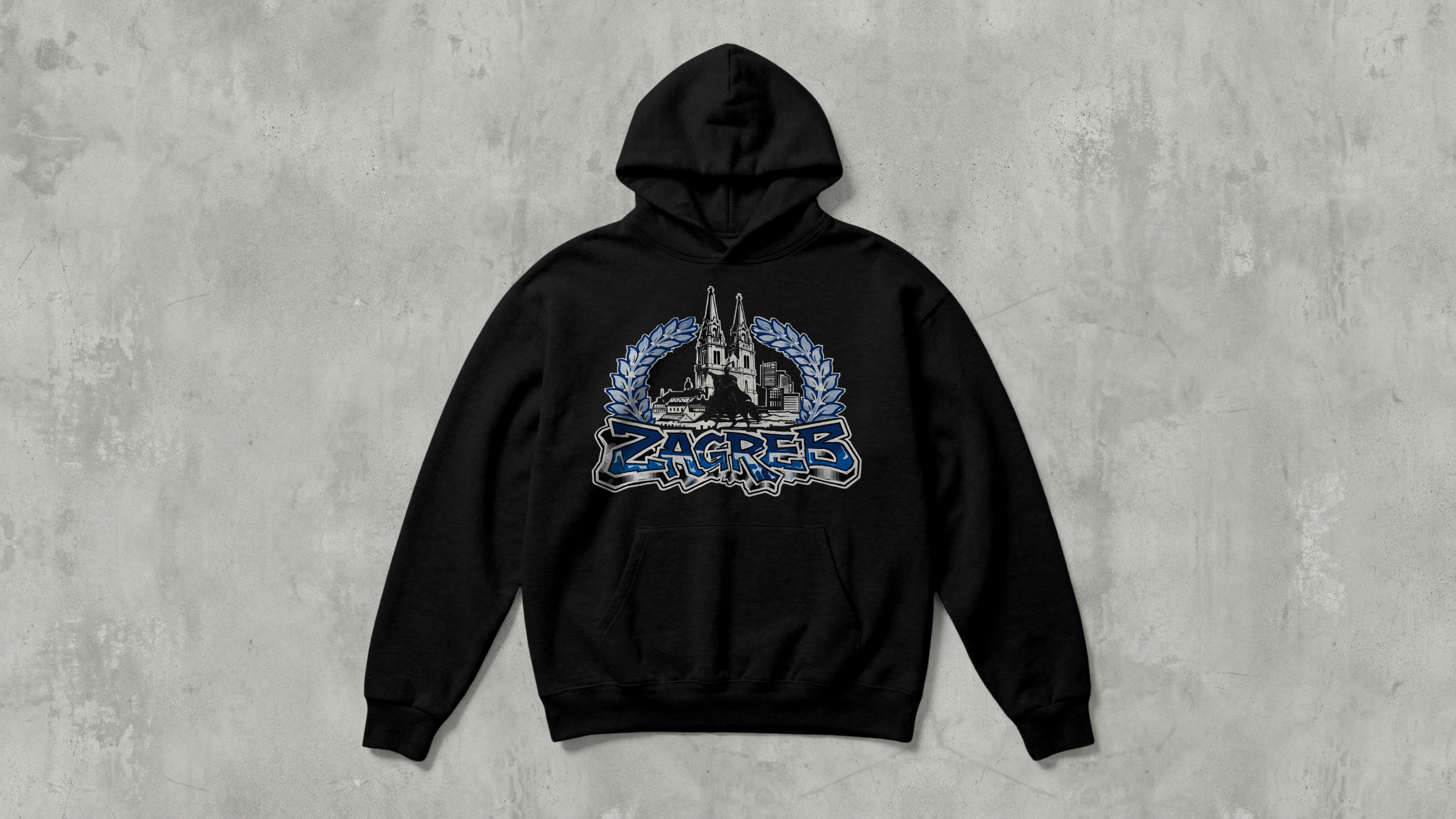 Zagreb vijenac - Majica s kapuljačom