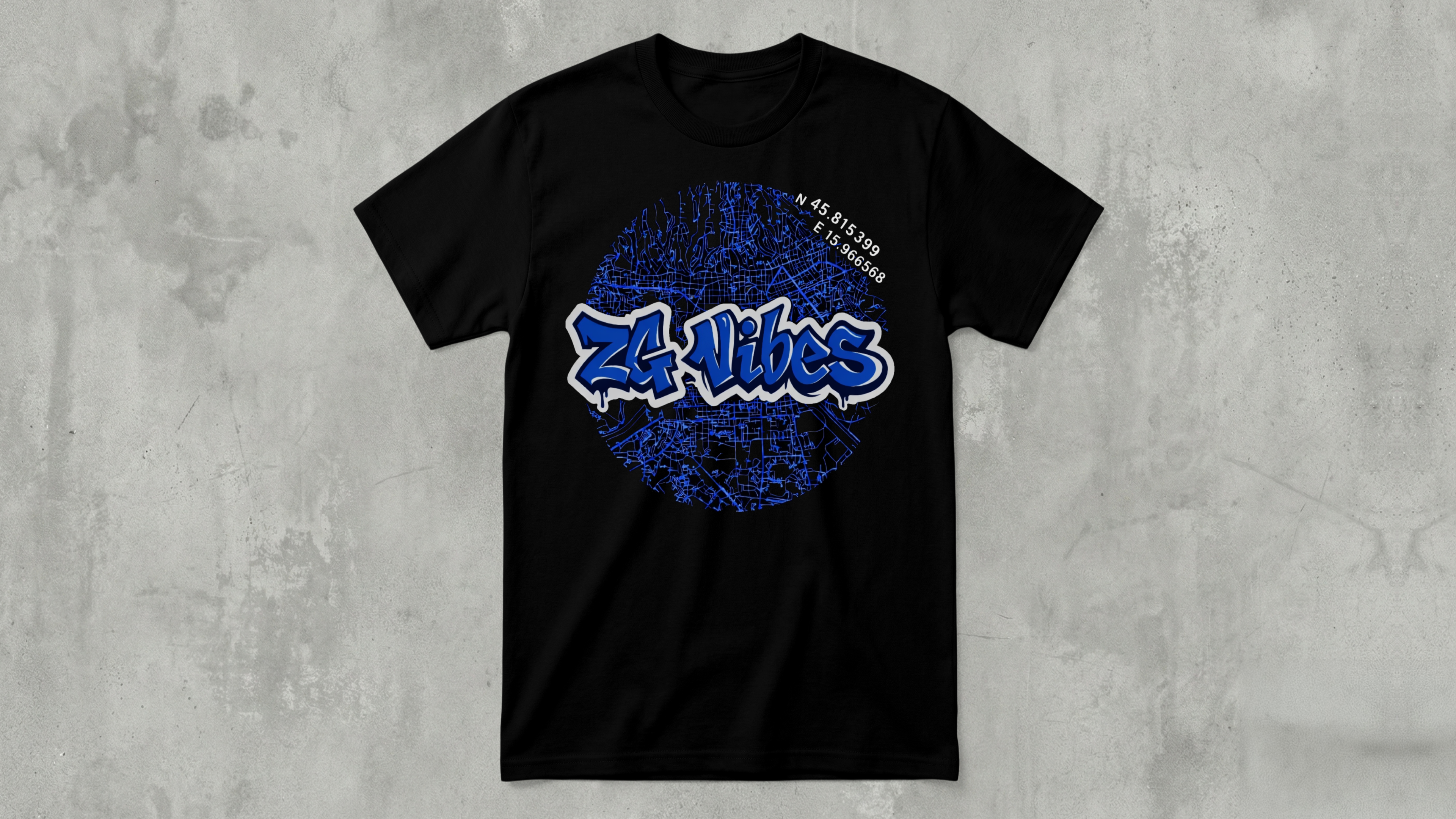 Zg Vibes mapa - Majica kratkih rukava