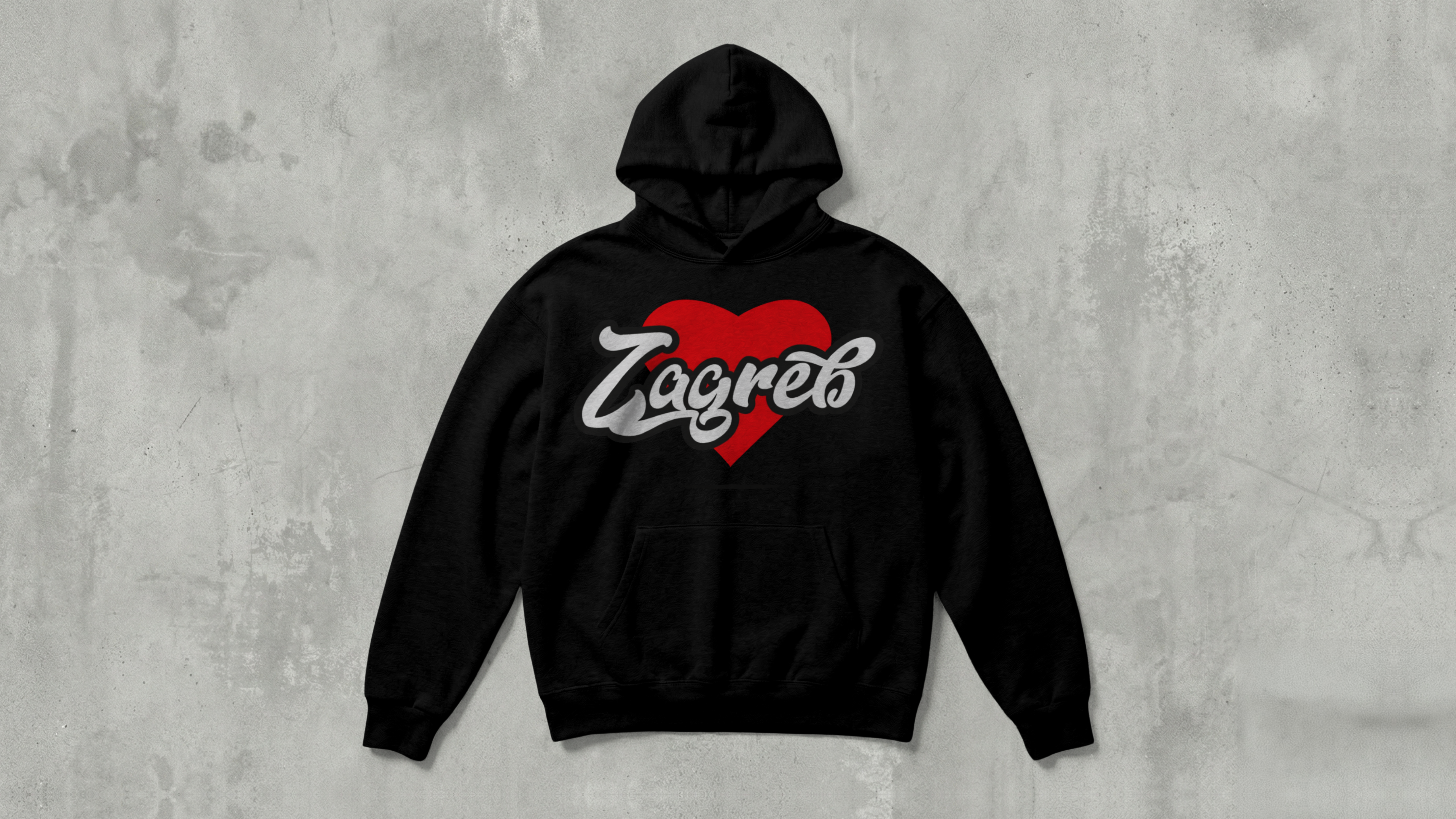 Zagreb srce - Majica s kapuljačom